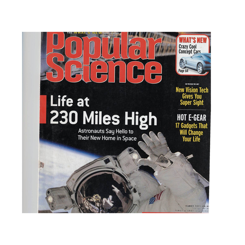 POPULAR SCIENCE Magazine March 2001 Volume 258 Number 3